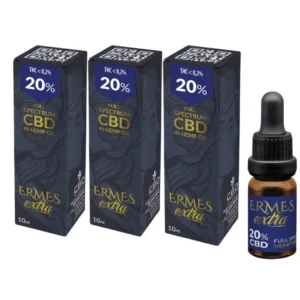 CВD Öl Ermes 20%+20%+20% Combo 6000mg. 30ml. Full Spectrum