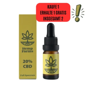 CВD &Ouml;l Hemp Farms CВD Oil 20% 10ml. Full Spectrum