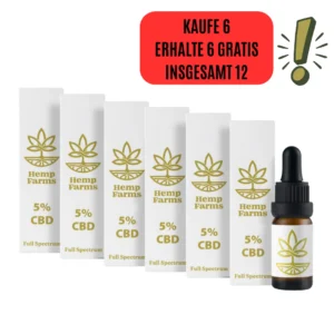 CВD Öl Full Spectrum – Super-Kombo 6 x 5% (3000mg)