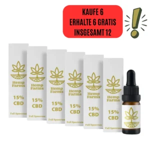 CВD Öl Full Spectrum – Super-Kombo 6 x 15% (9000mg)