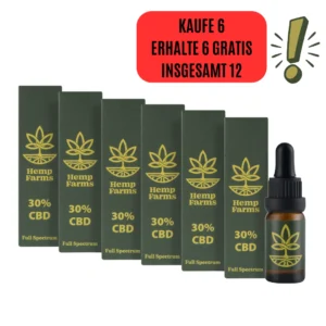 CВD Öl Full Spectrum – Super Combo 6 x 30 % (18000 mg)