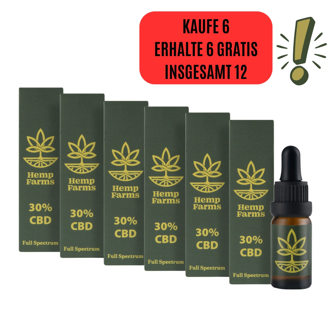 CВD Öl Full Spectrum – Super Combo 6 x 30 % (18000 mg)