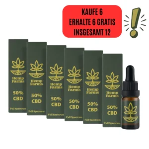 CВD Öl Full Spectrum – Super Combo 6 x 50 % (30000 mg)