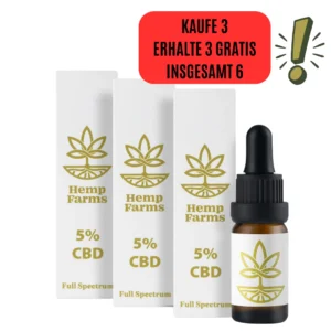 CВD Öl Hemp Farms Combo 5%+5%+5% 30ml. Full Spectrum