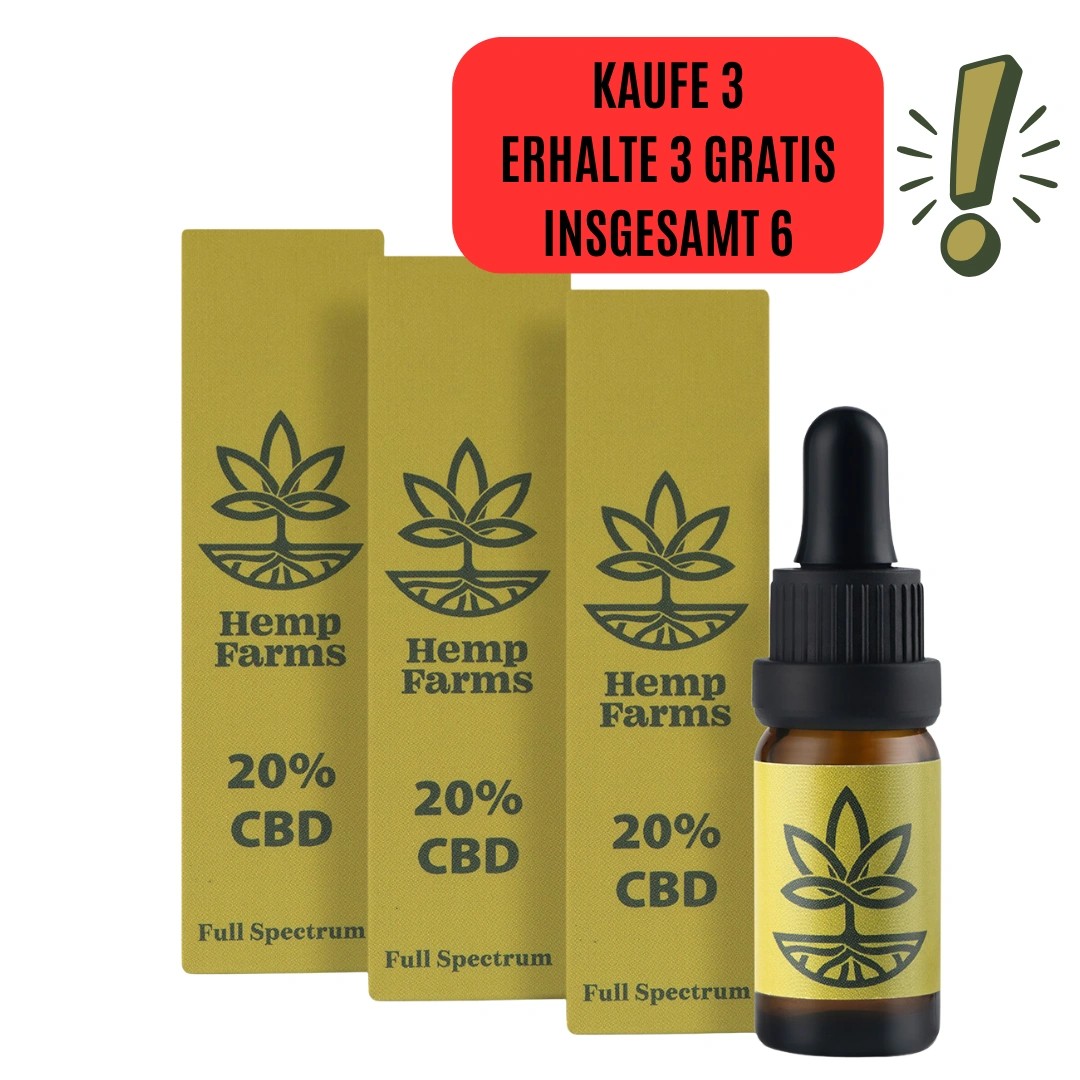 CВD Öl Hemp Farms Combo 20%+20%+20% 30ml. Full Spectrum